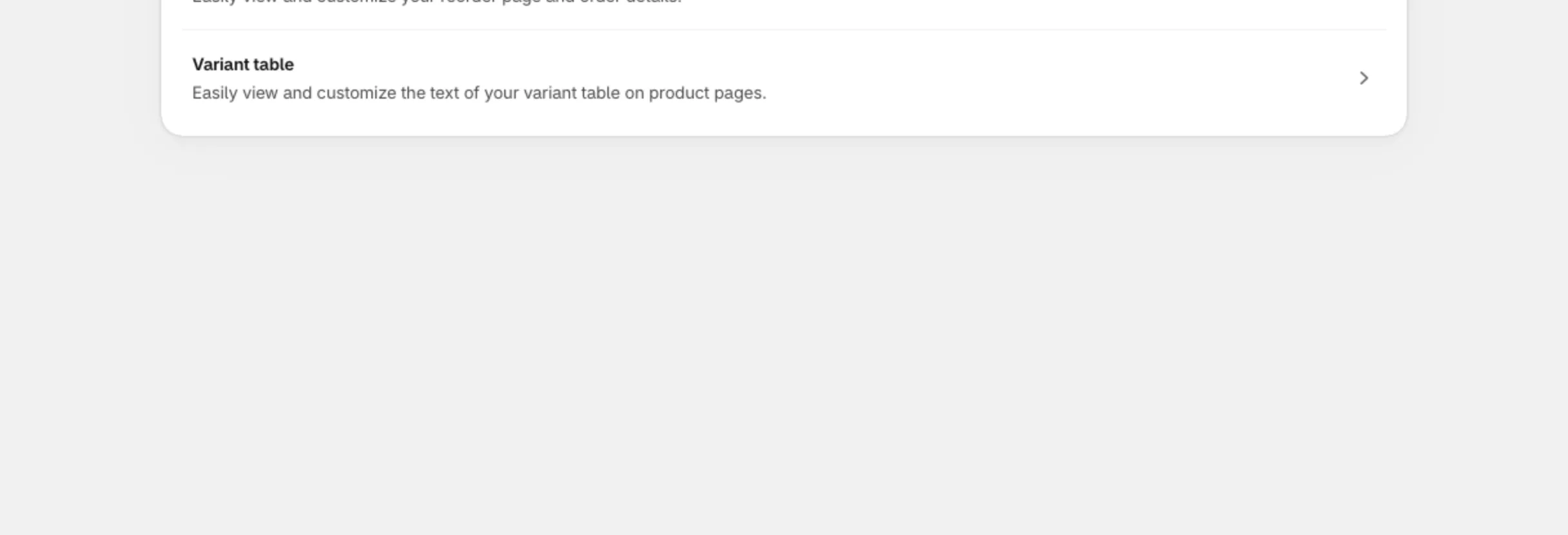 Languages page: Request for Quote, Quick Order, Reorder and Variant table rows, each opening the translation editor for that module